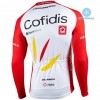 Tenue Maillot M/L + Collant à Bretelles 2020 Cofidis Pro Team Hiver Thermal Fleece N001